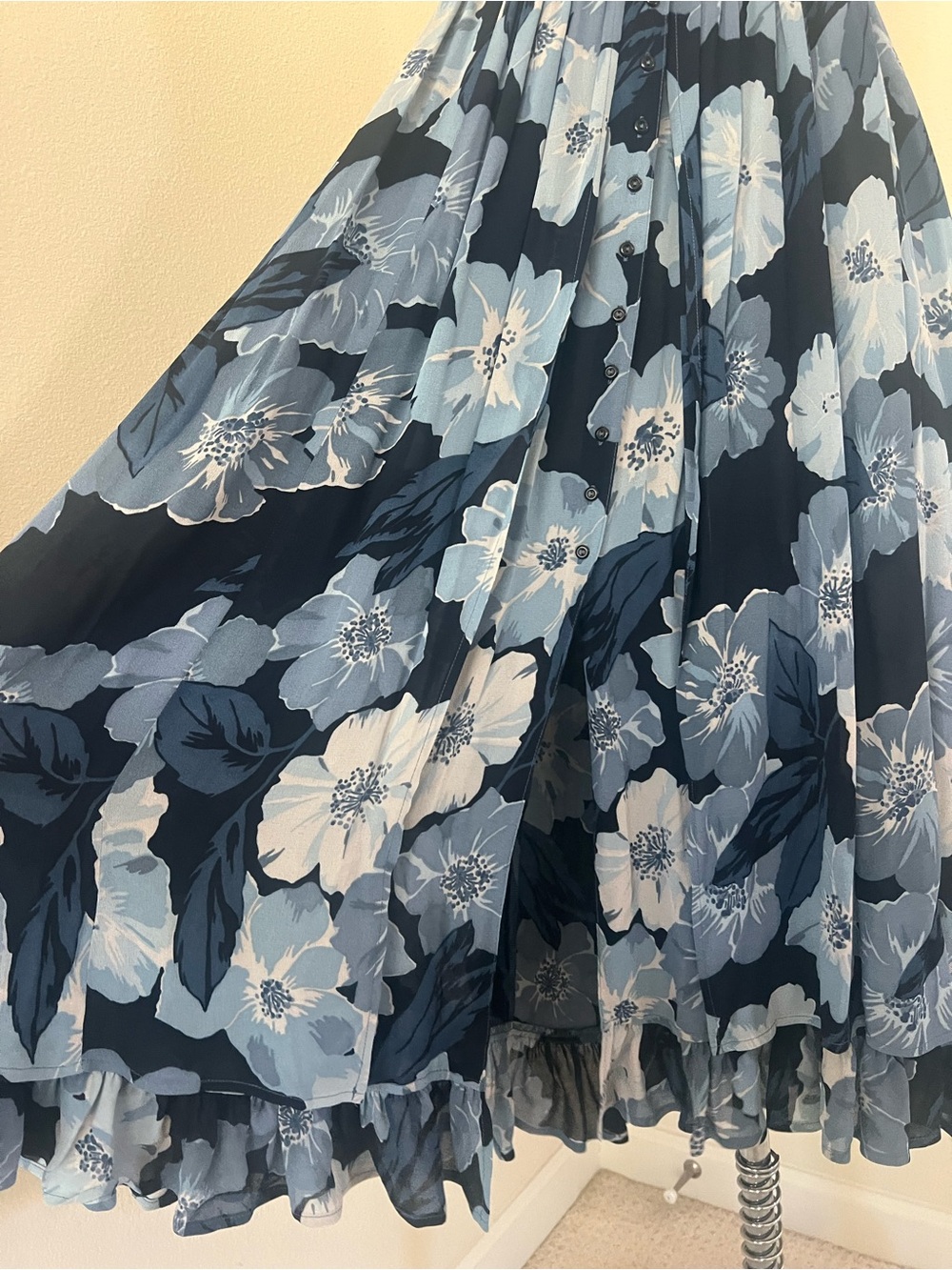NWT Christy Dawn The Nicks Dress Hibiscus Blue M - Picture 4 of 10